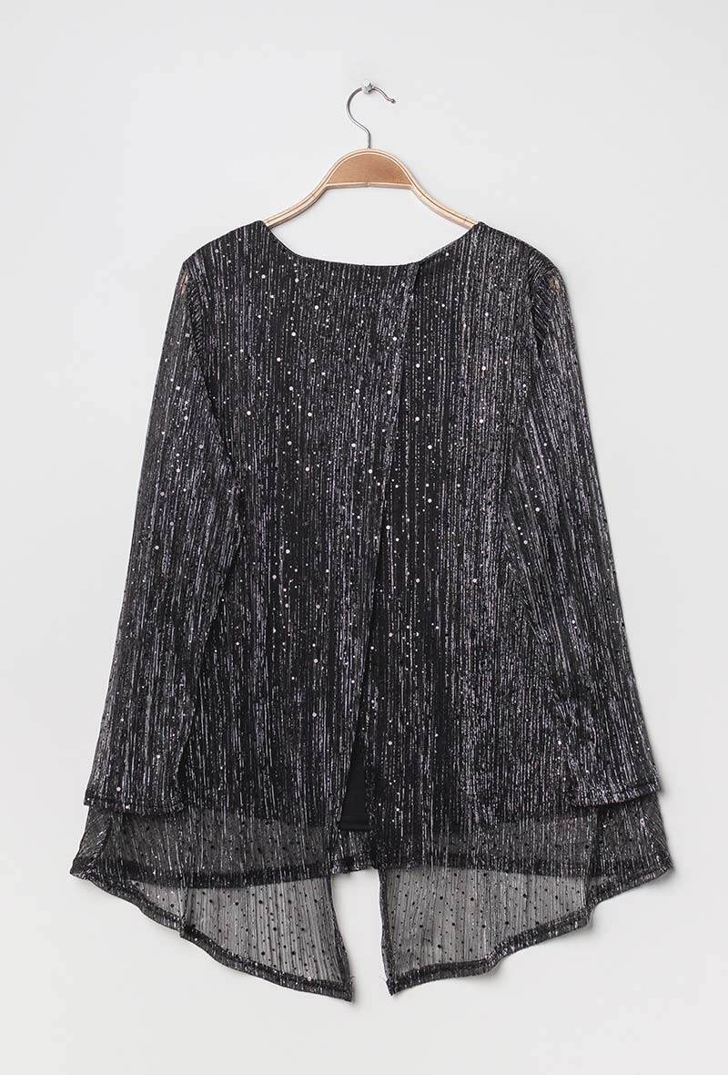 Shiny Blouse i Stor Storlek