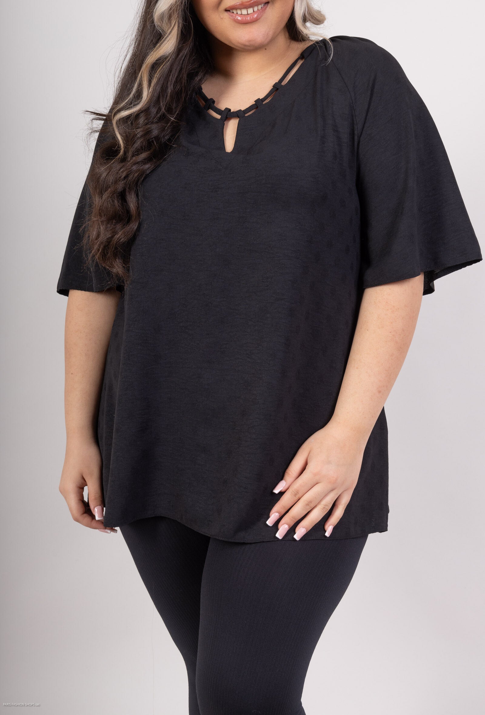Plush Blus i Stort Format för Sommaren i Plus Size