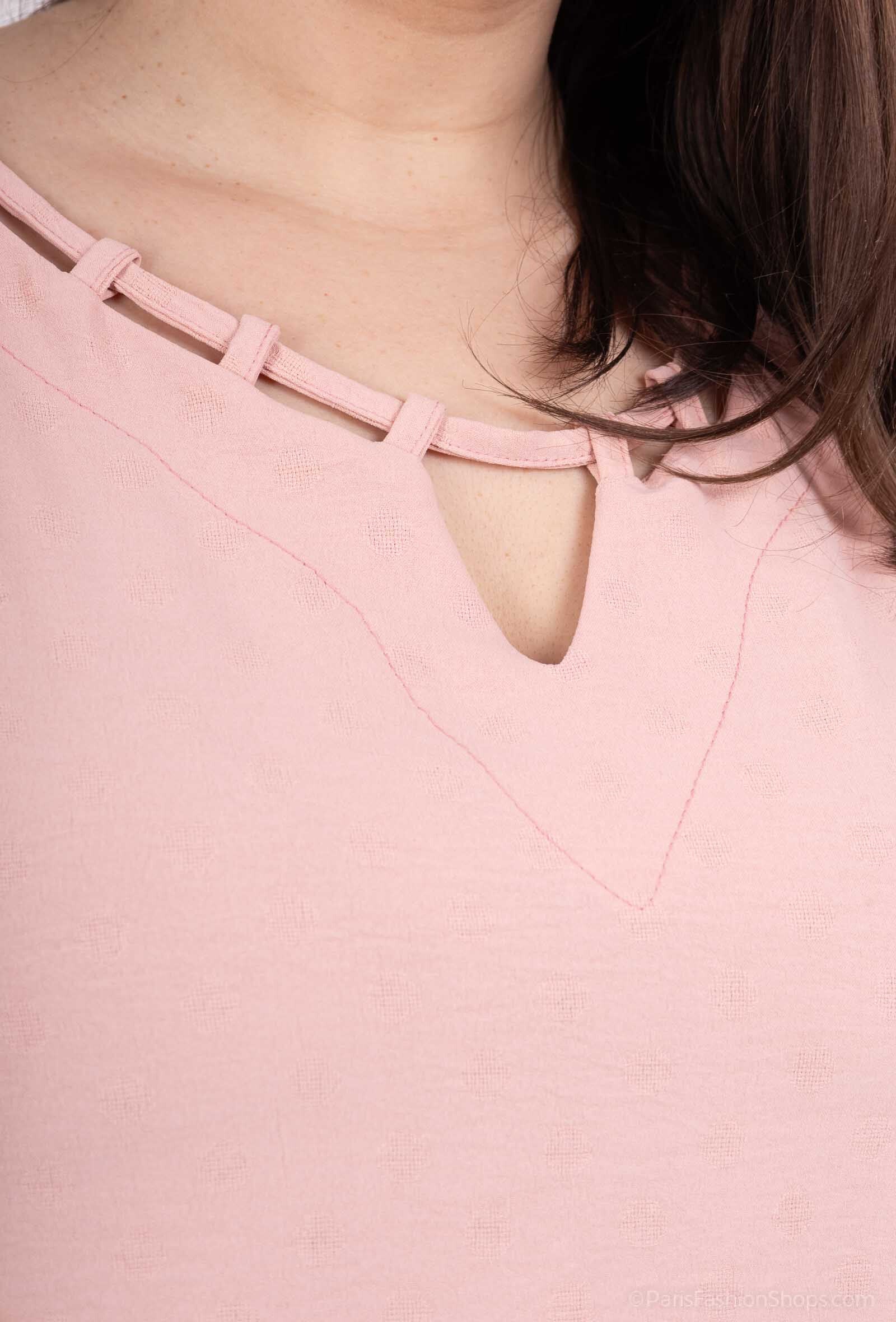 Plush Blus i Stort Format för Sommaren i Plus Size