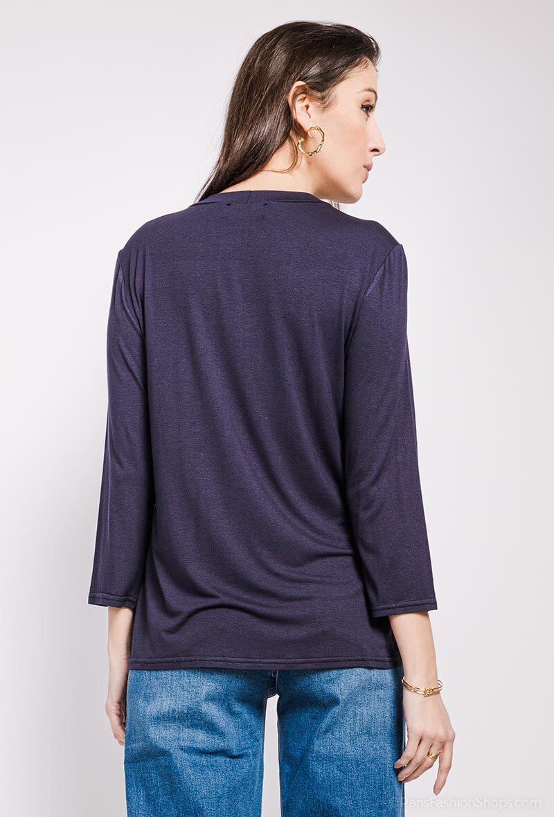 Blus med spets i Stor Storlek