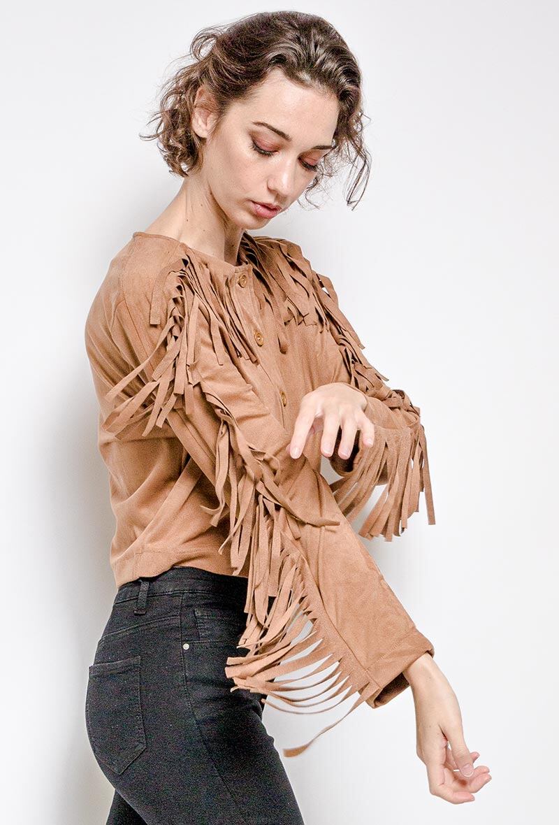 Blusa i Dubbelt Material i Stor Storlek