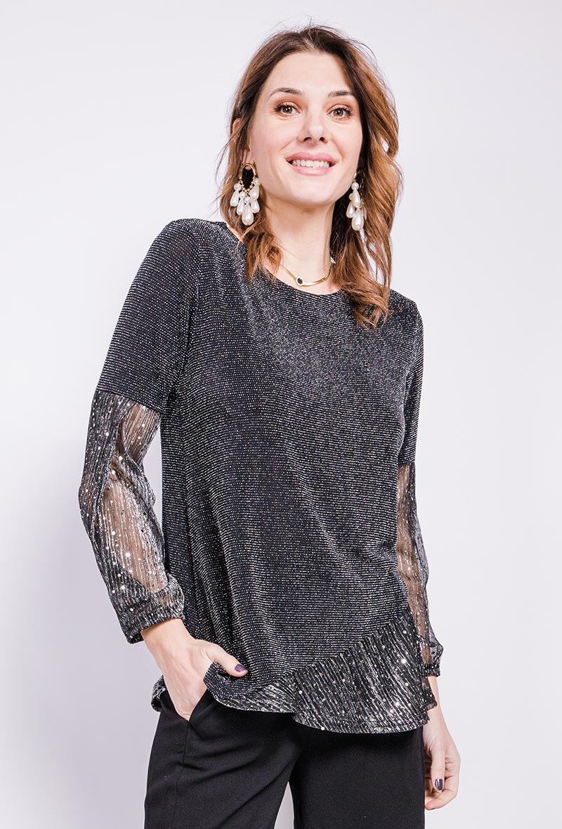 Party blouse i Stor Storlek