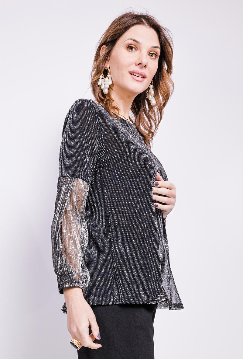 Party blouse i Stor Storlek