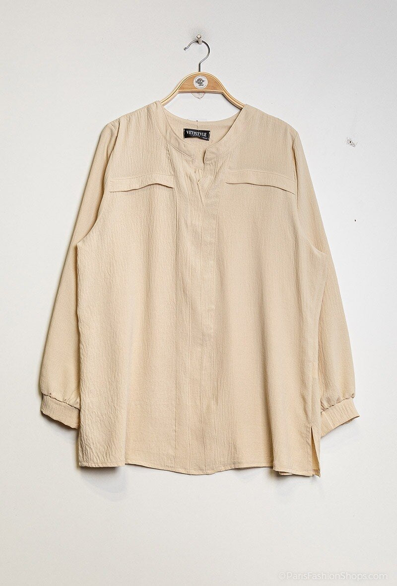 Elegante blouse i Stor Storlek