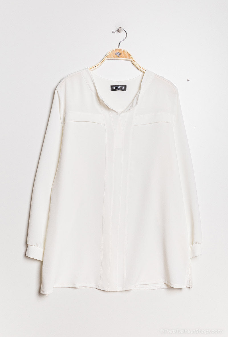 Elegante blouse i Stor Storlek