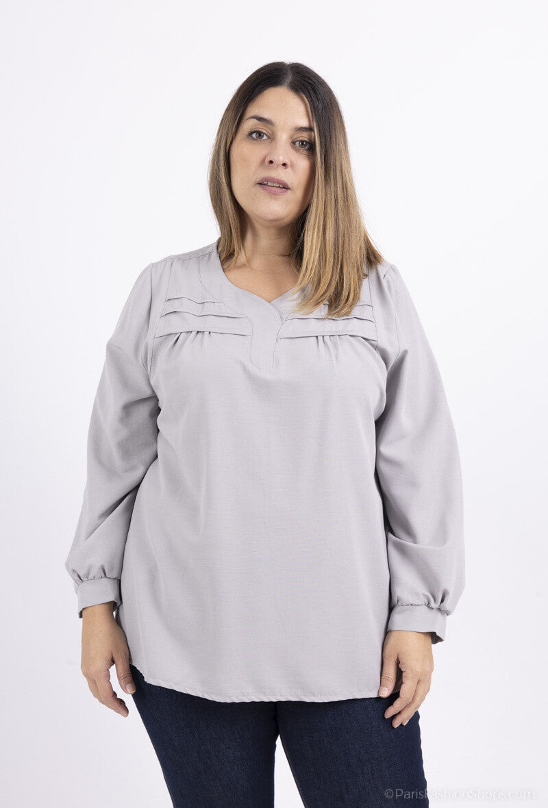 Elegante blouse i Stor Storlek