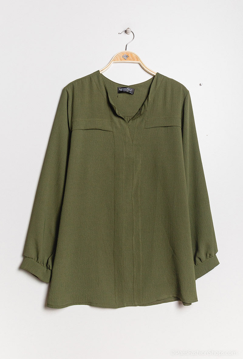 Elegante blouse i Stor Storlek