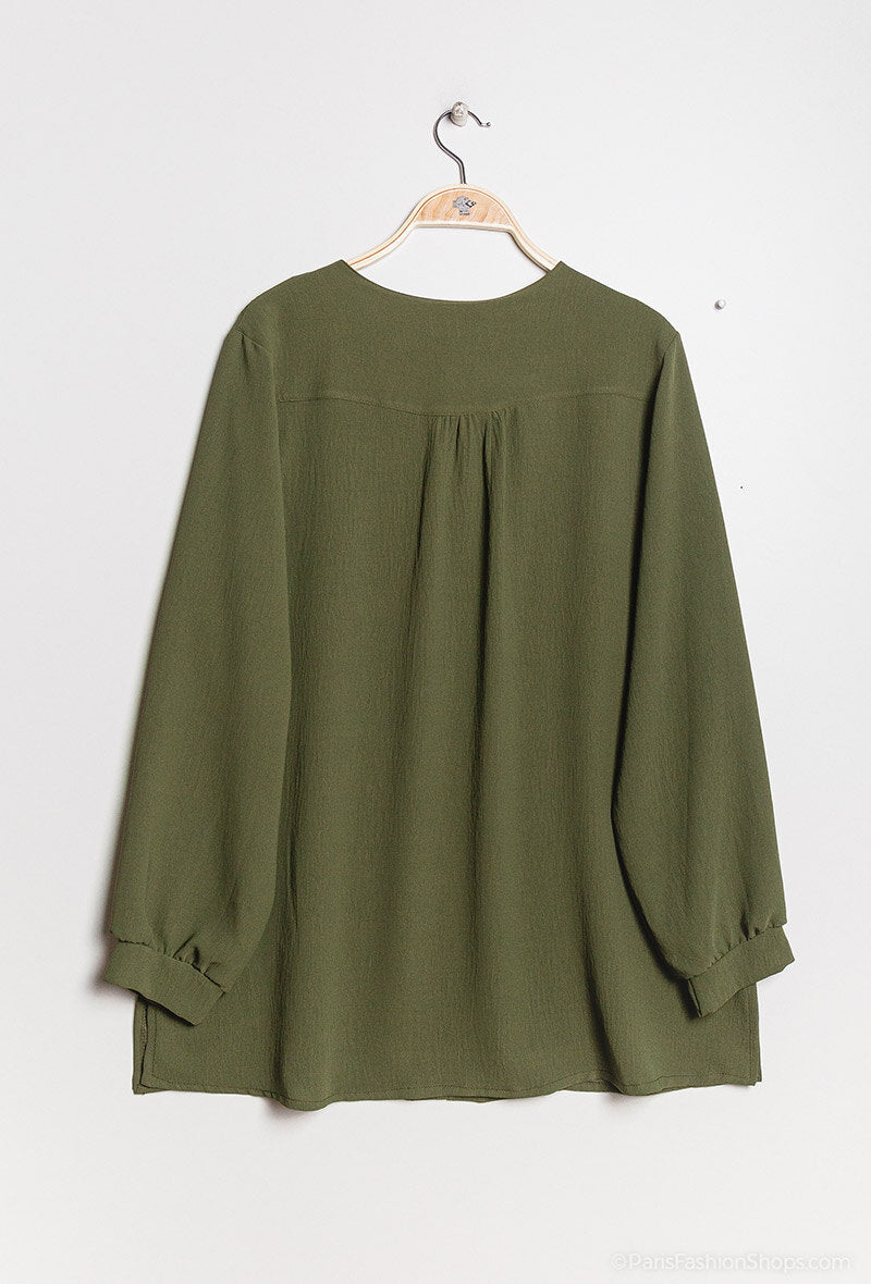 Elegante blouse i Stor Storlek