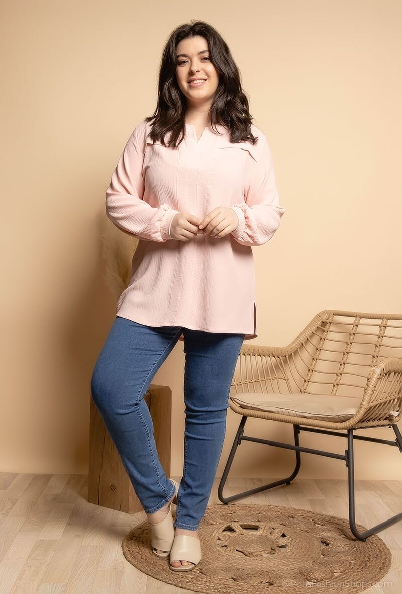 Elegante blouse i Stor Storlek