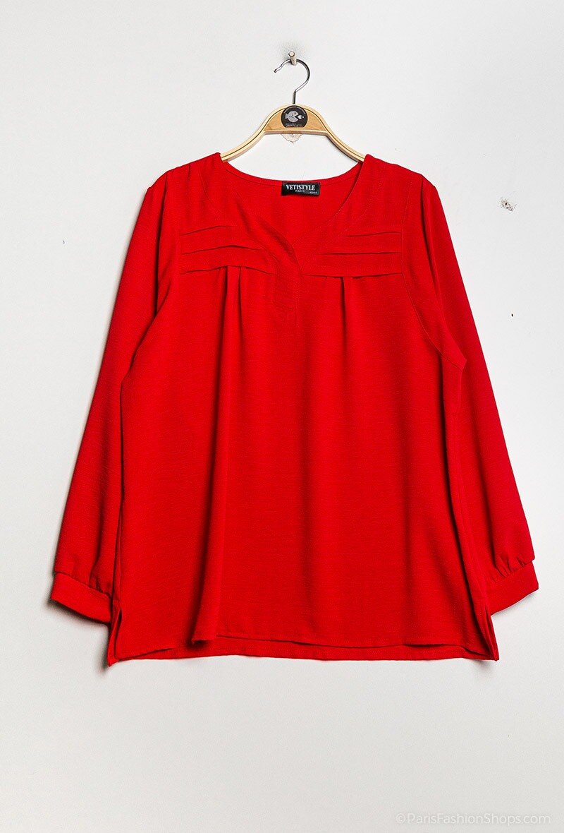 Elegante blouse i Stor Storlek