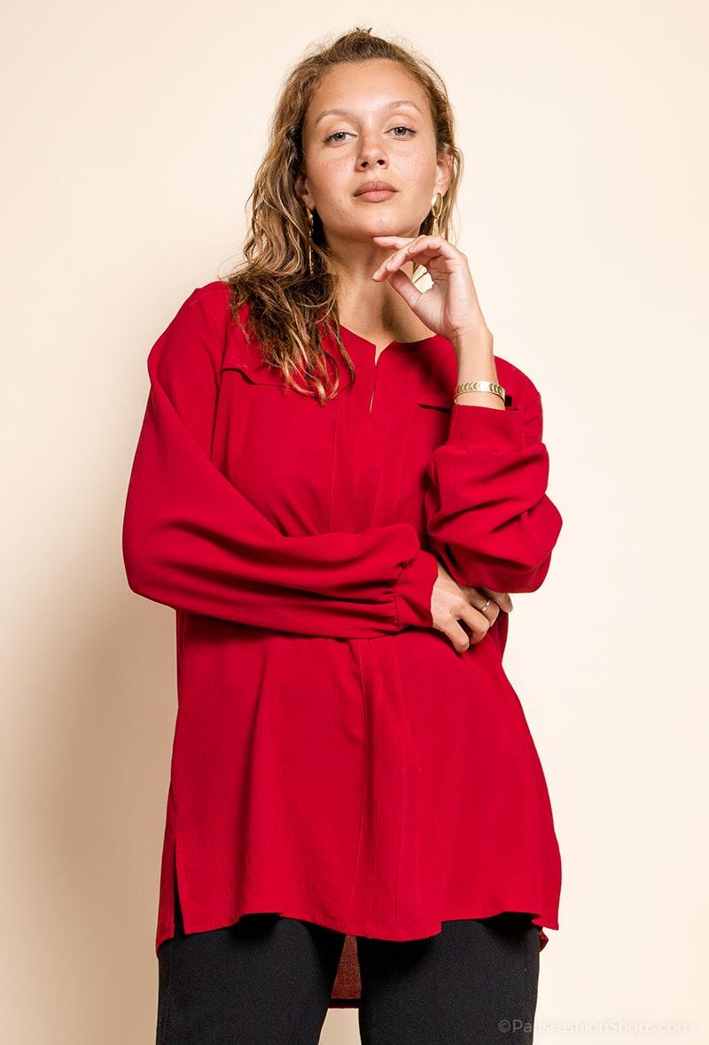 Elegante blouse i Stor Storlek