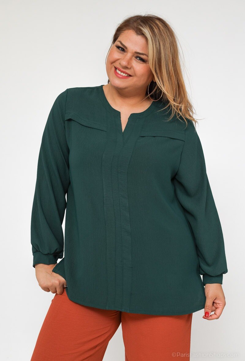 Elegante blouse i Stor Storlek