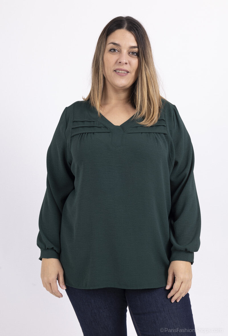 Elegante blouse i Stor Storlek