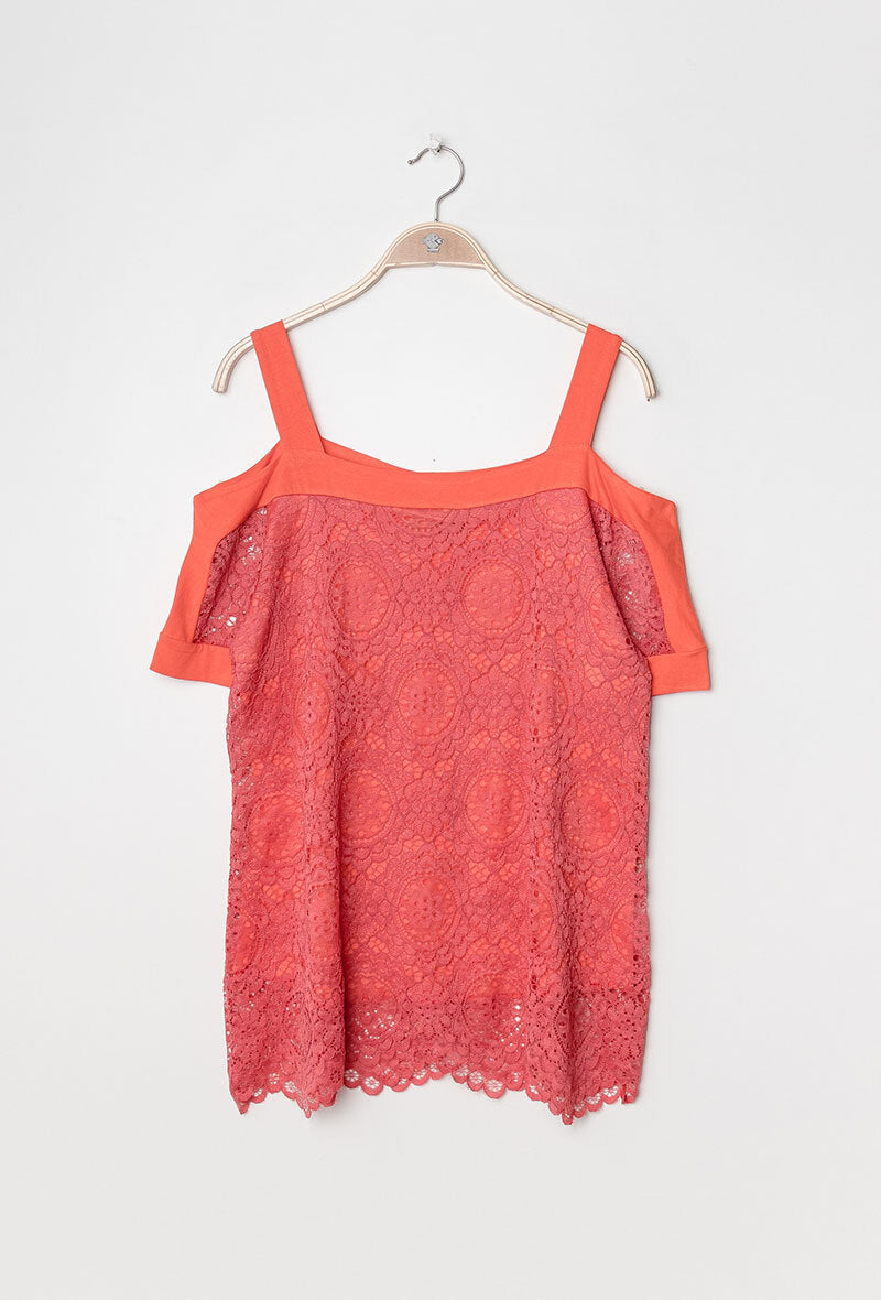 Lace blouse i Stor Storlek