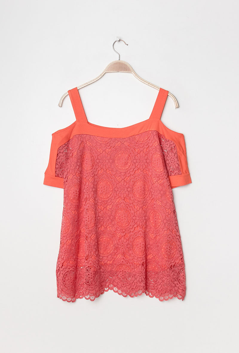 Lace blouse i Stor Storlek