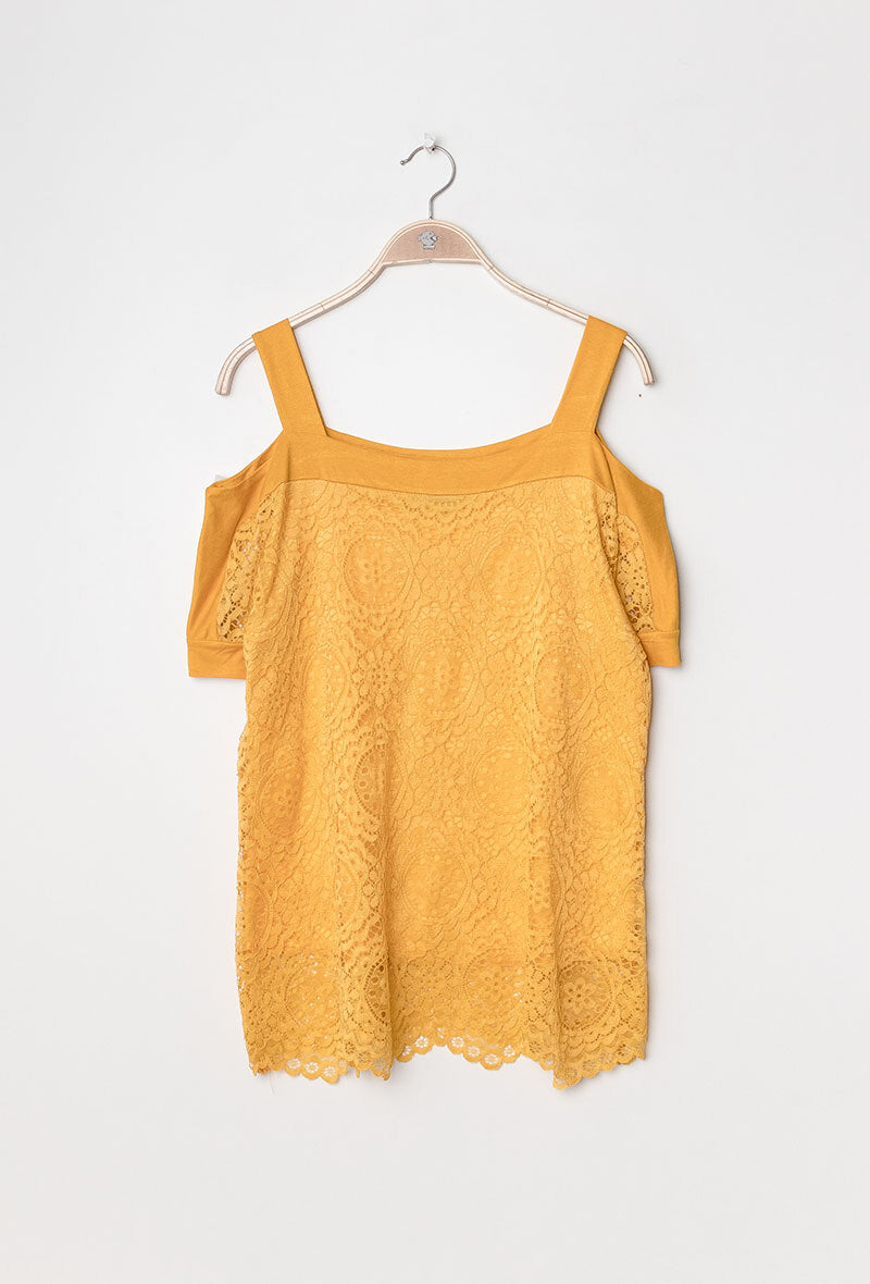 Lace blouse i Stor Storlek