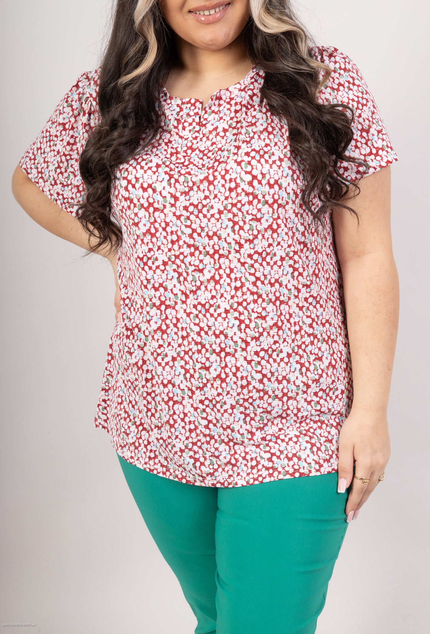 Plus Size Printed blouse