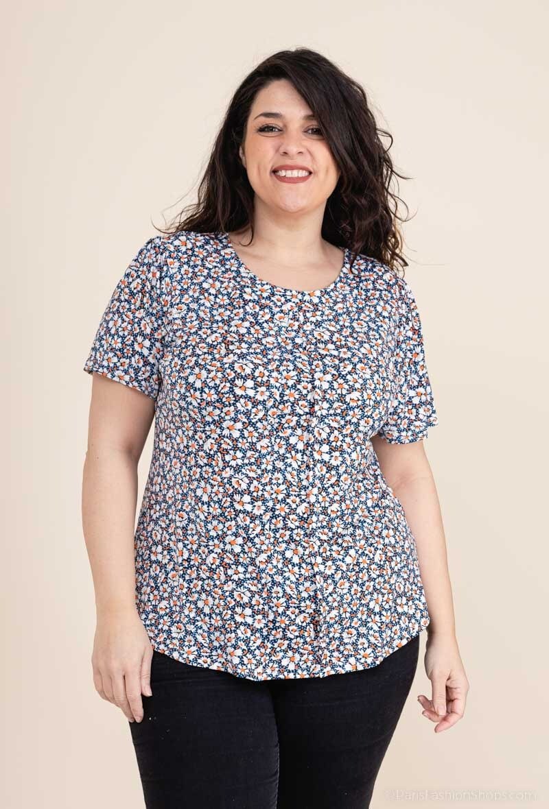 Plus Size Printed blouse
