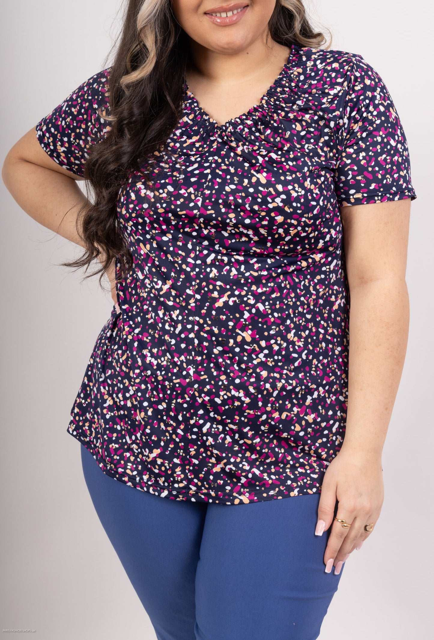 Plus Size Printed blouse