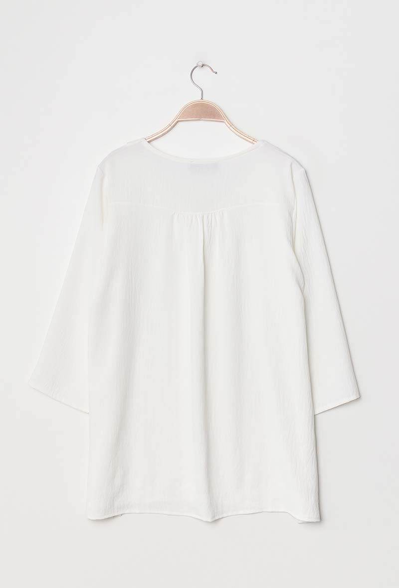 Ruffled blouse i Stor Storlek