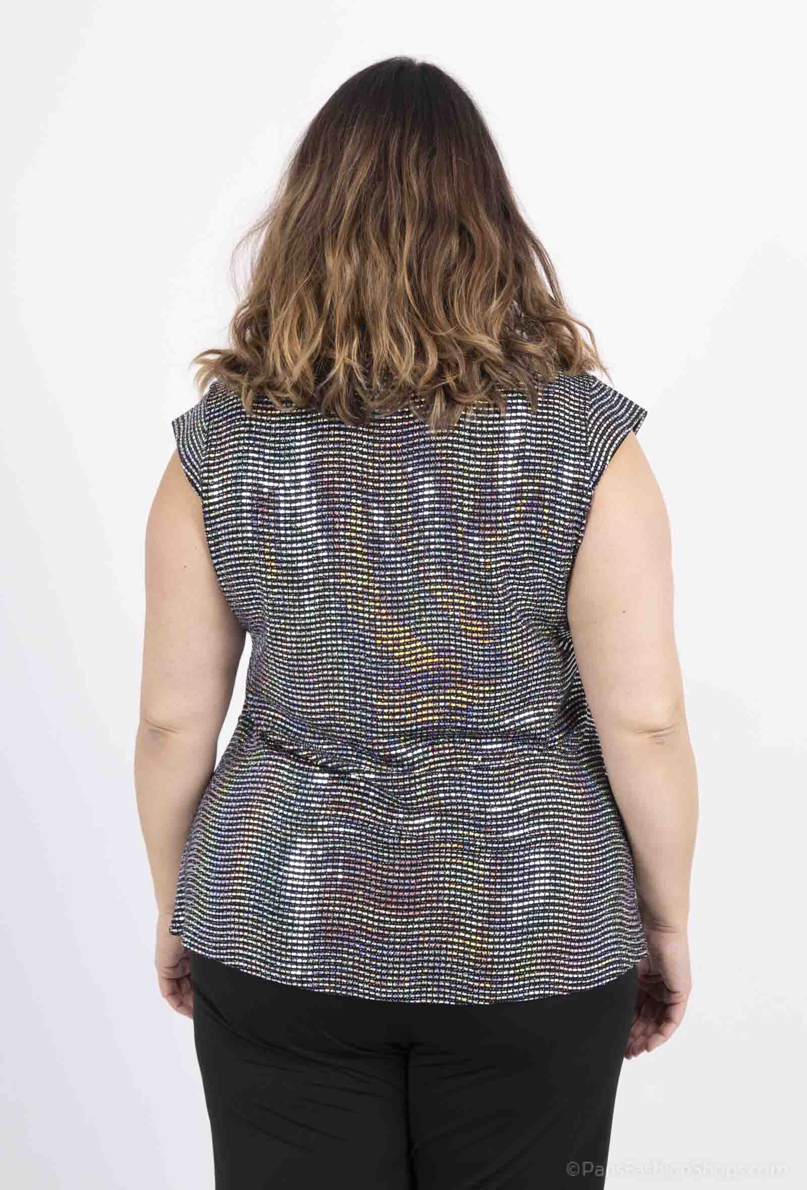 Sequin blusar i Stor Storlek