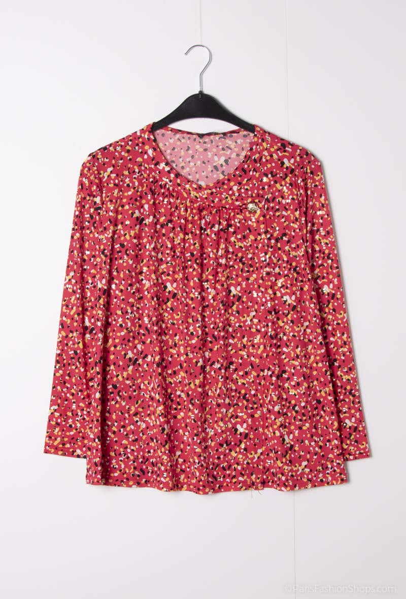 Printed blouses i Stor Storlek