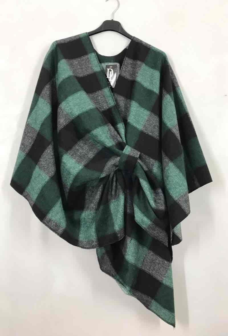 Printed cape i Stor Storlek