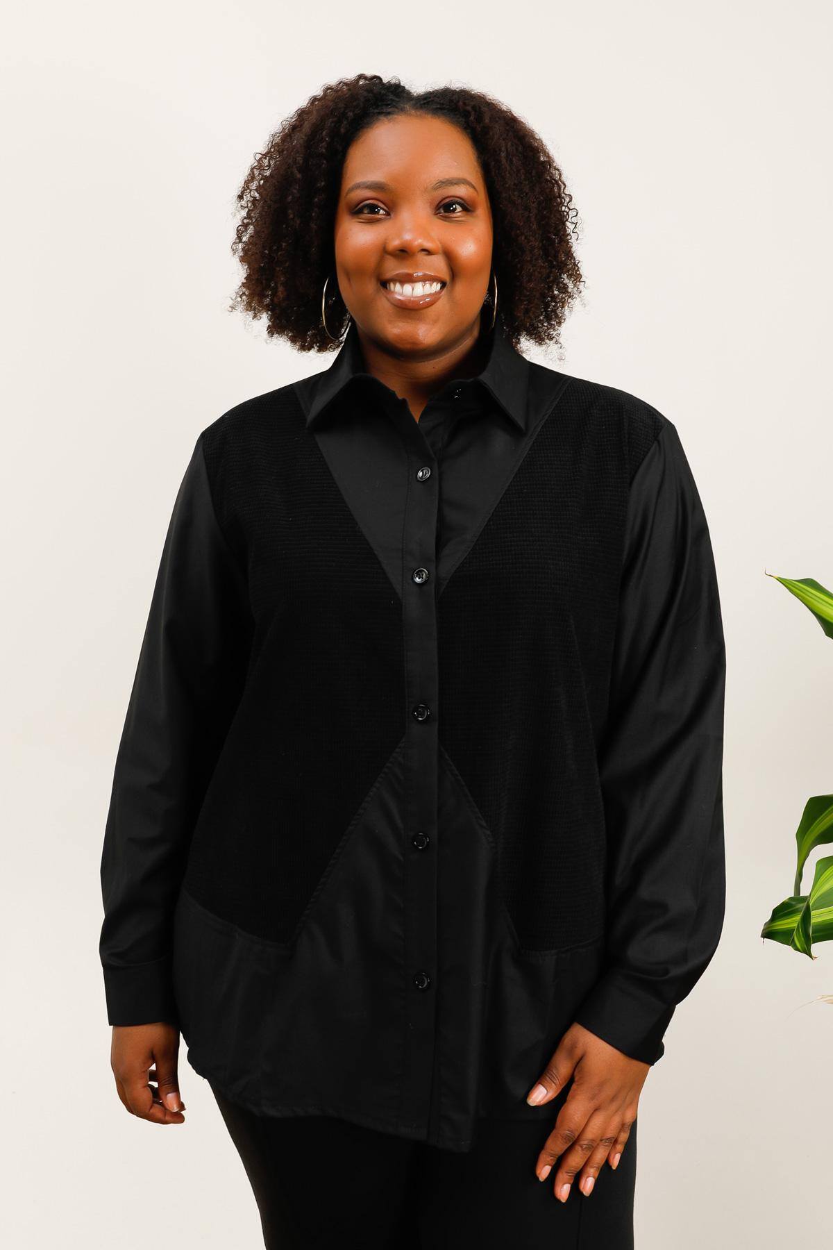 Plus size shirt i Stor Storlek