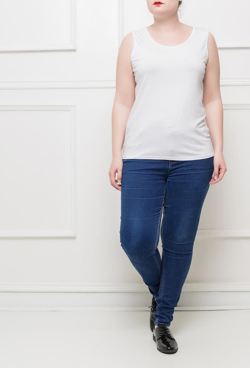 Basic tank top i Stor Storlek