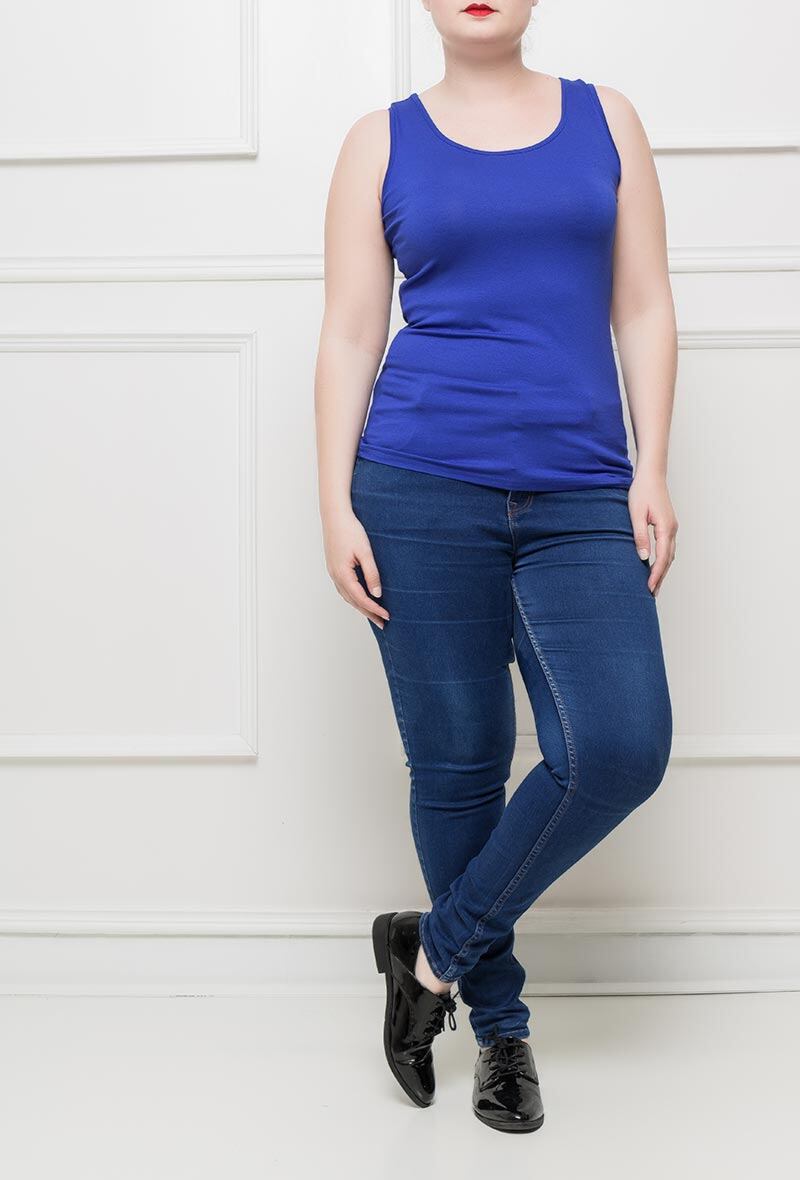 Basic tank top i Stor Storlek