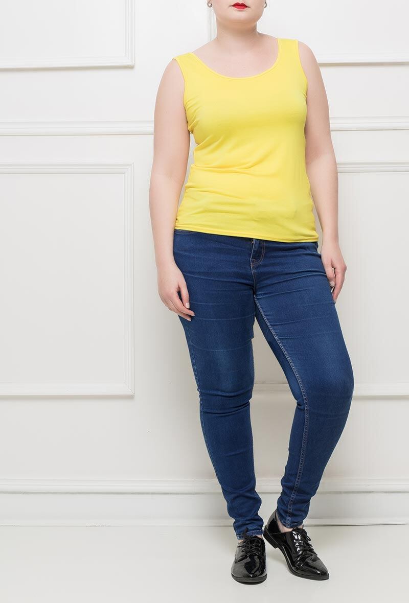 Basic tank top i Stor Storlek