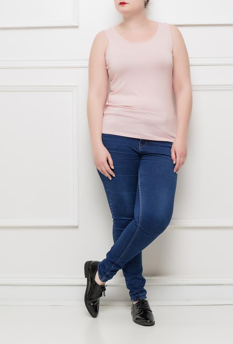 Basic tank top i Stor Storlek