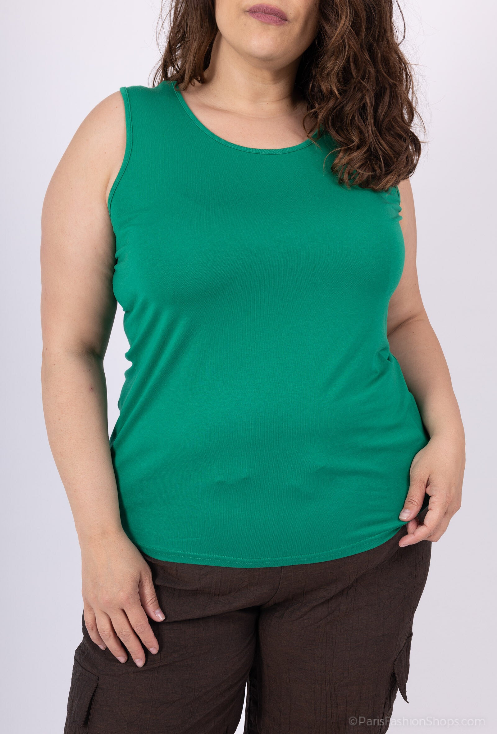 Basic tank top i Stor Storlek