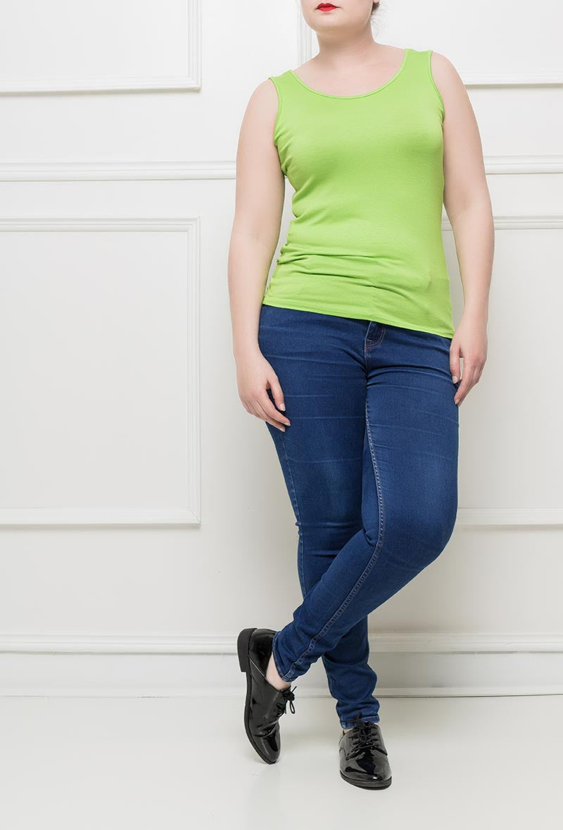 Basic tank top i Stor Storlek