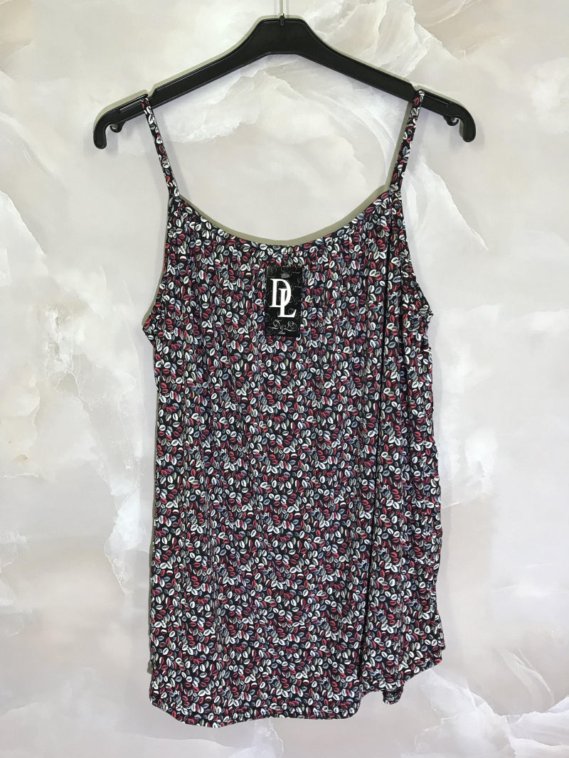 Plus Size Crystal Printed Tank Top