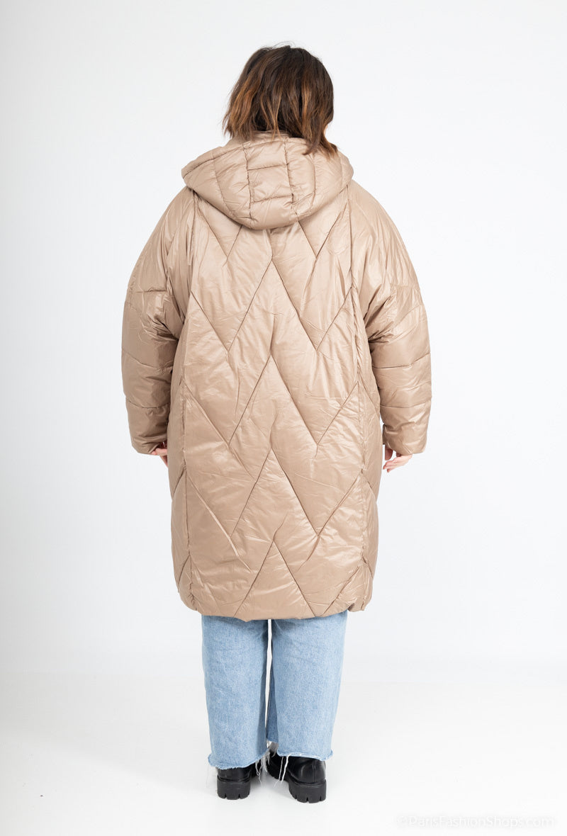 Puffy Jacket i Stor Storlek - Stil och Komfort för Plus Size Kvinnor