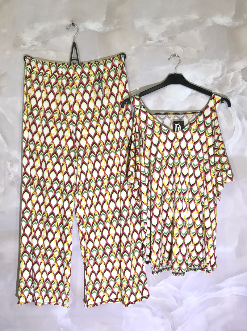 Plus Size Crystal Print Set