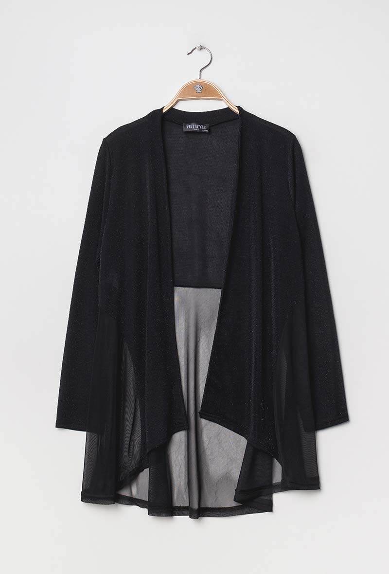 Shiny cardigan i Stor Storlek