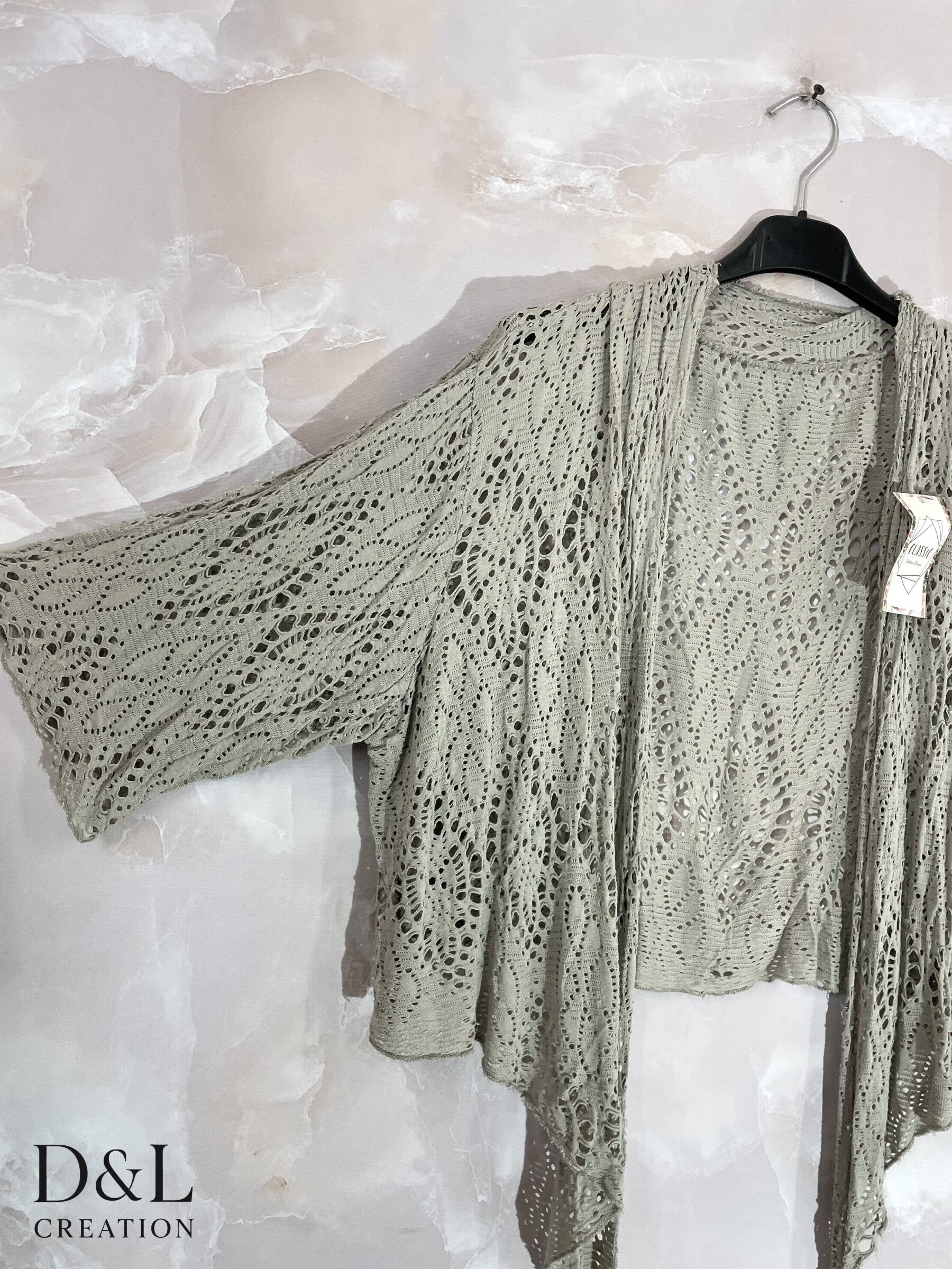 T38 T54 T54 Spets Bolero Väst i Plus Size