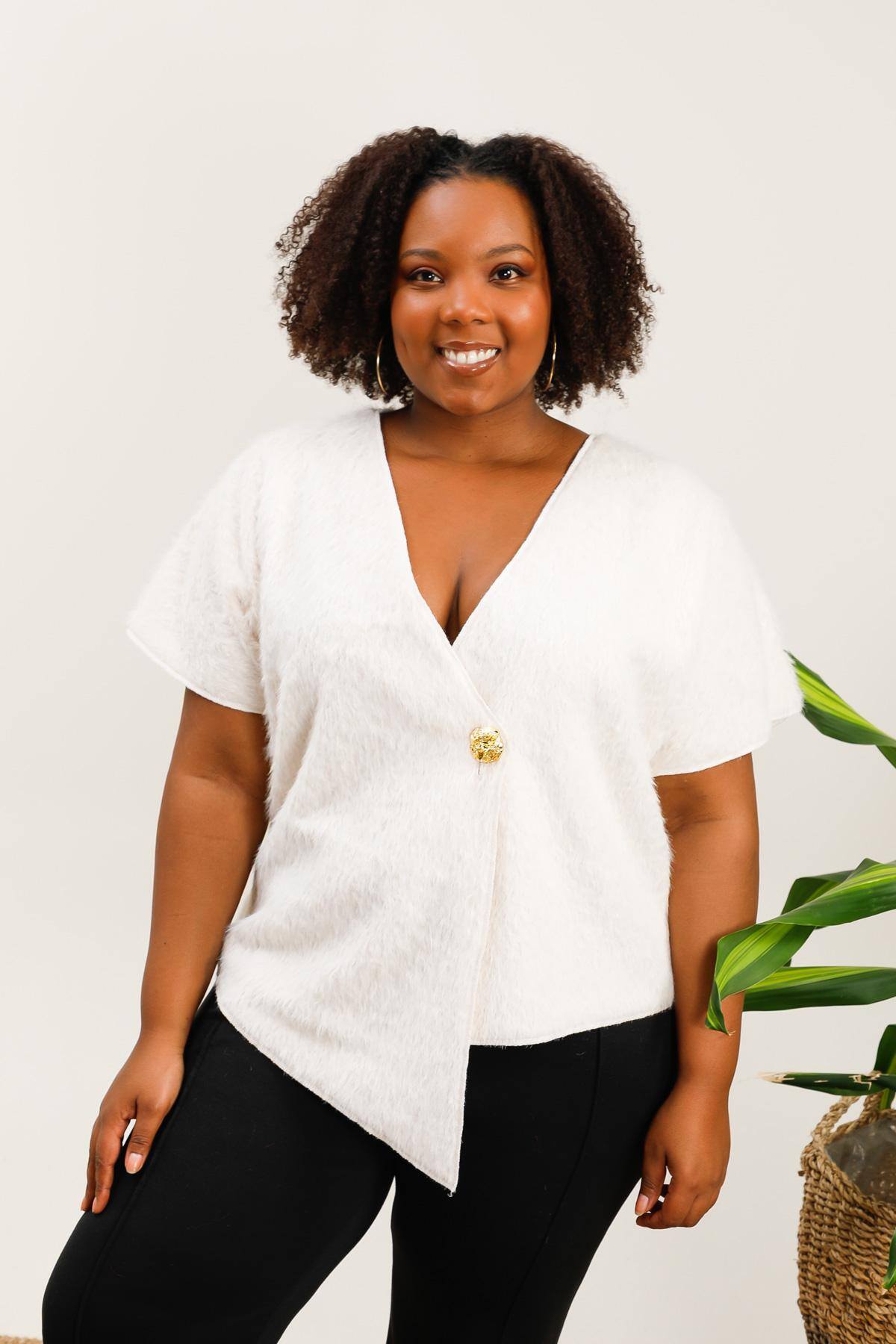 Plus size cardigan i Stor Storlek