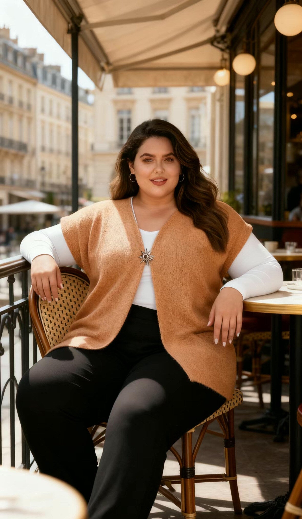 Plus size cardigan i Stor Storlek