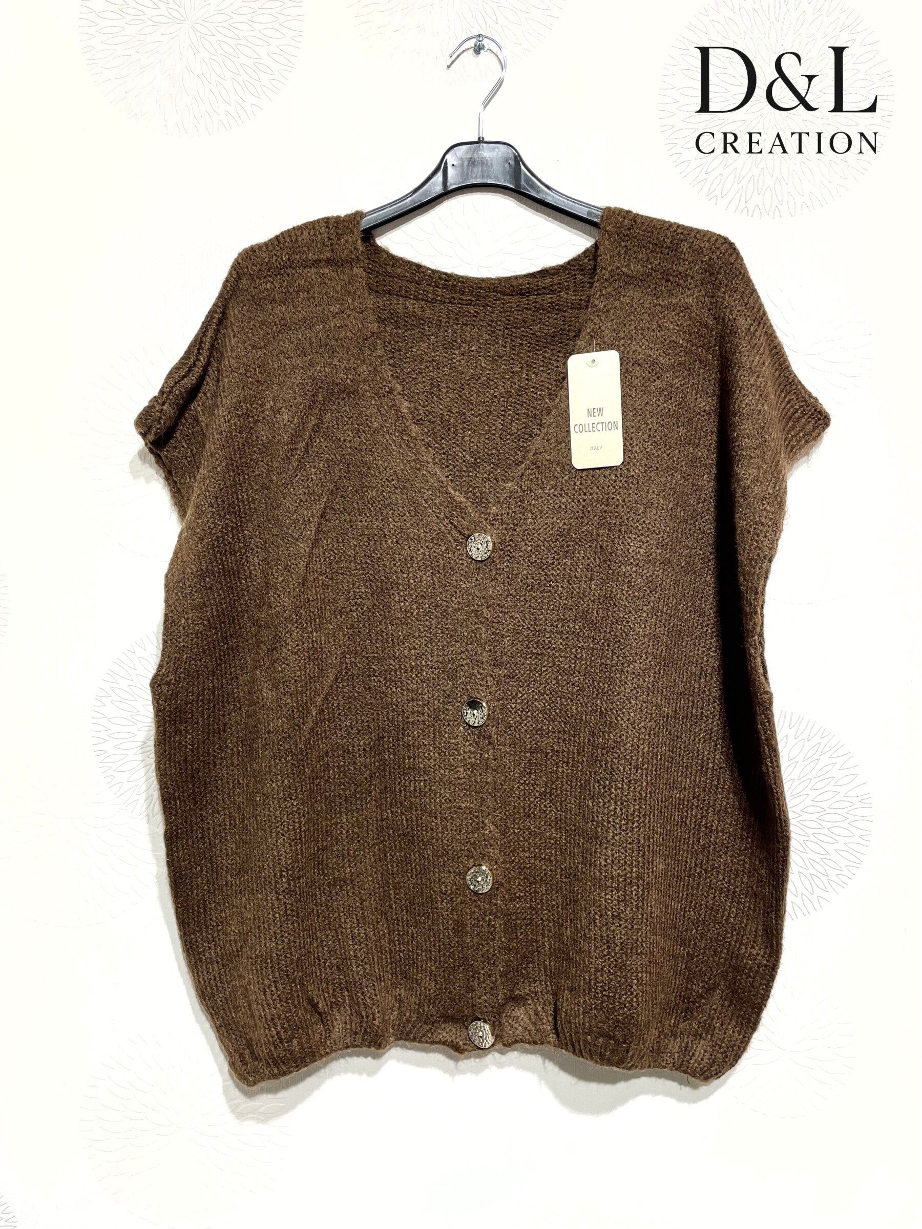 Plus Size Sleeveless knit vest in ultra soft knit T40 to T54