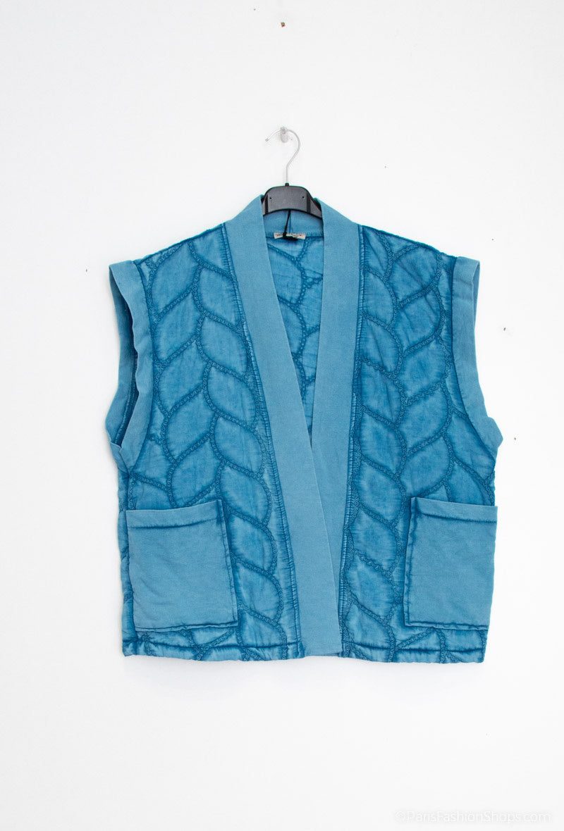 Sömlös ärmlös väst i stor storlek