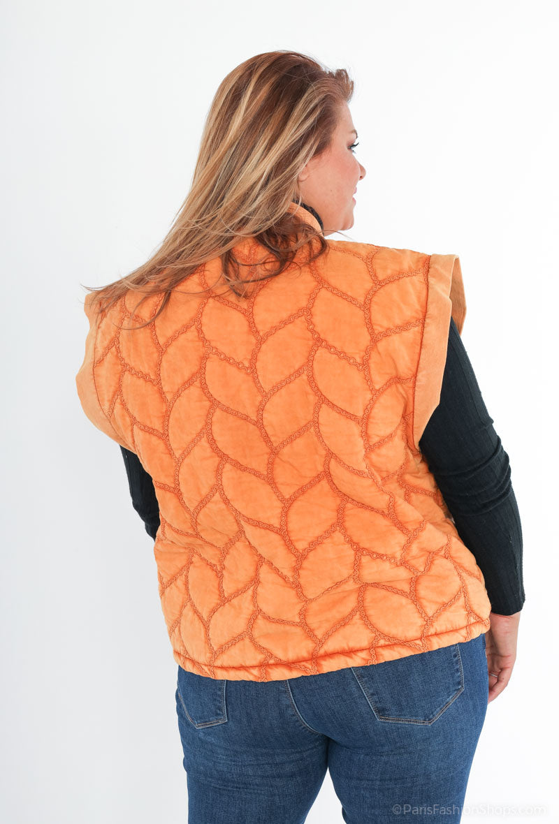 Sömlös ärmlös väst i stor storlek