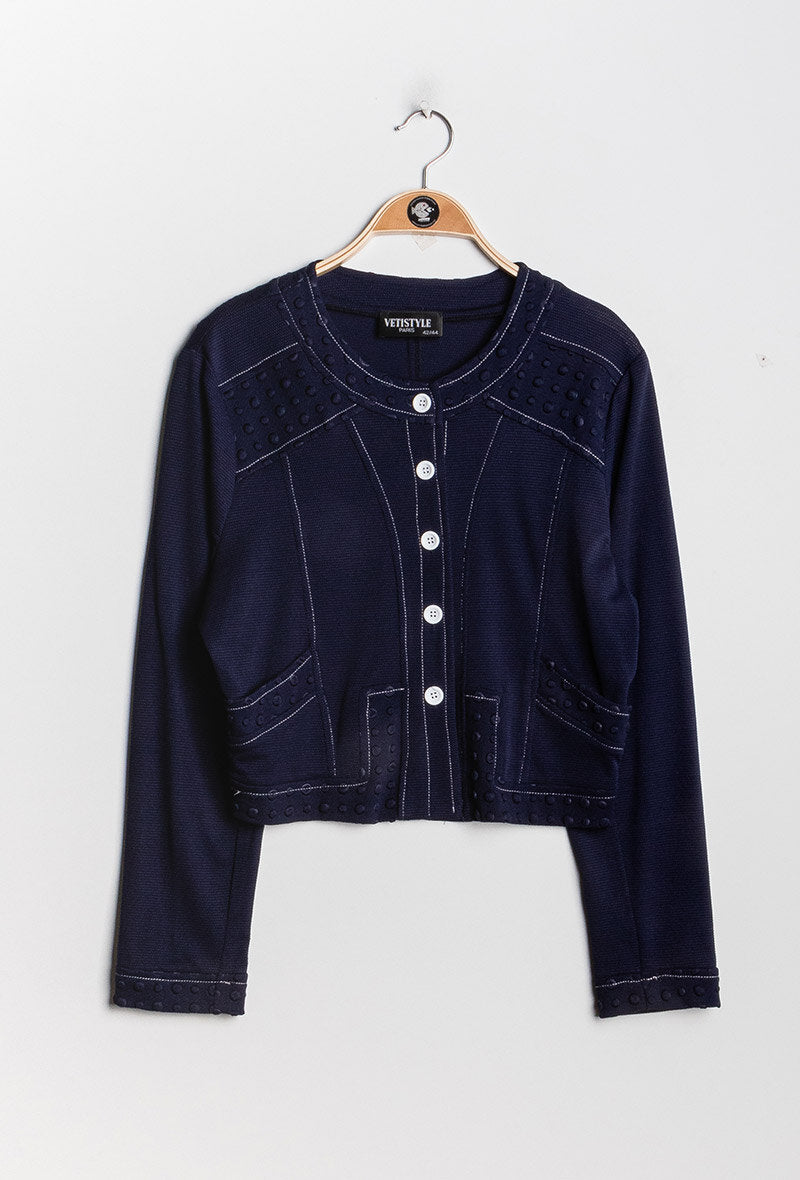 Stretch cardigan i Stor Storlek