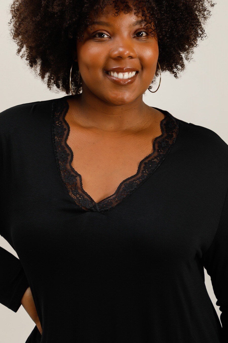 Plus size top i Stor Storlek