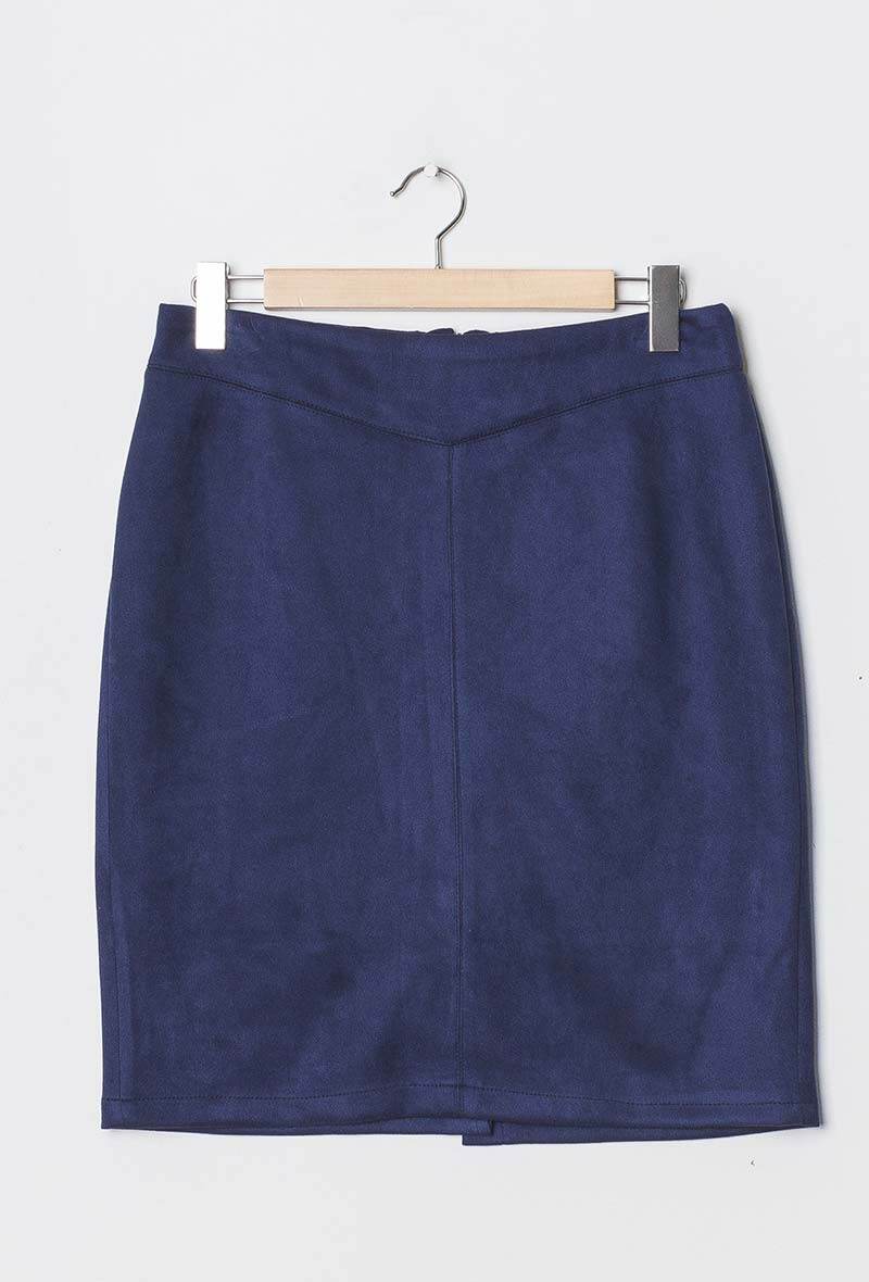 Suede skirt i Stor Storlek