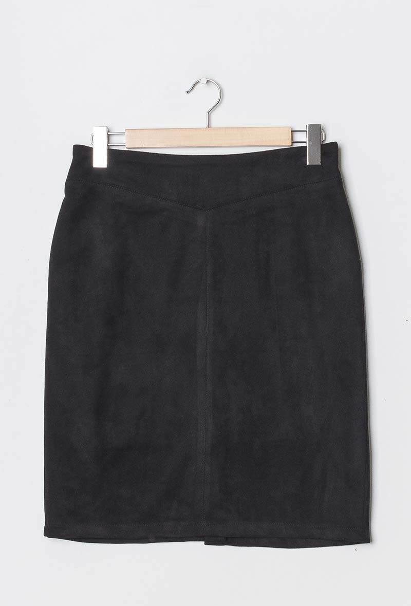 Suede skirt i Stor Storlek