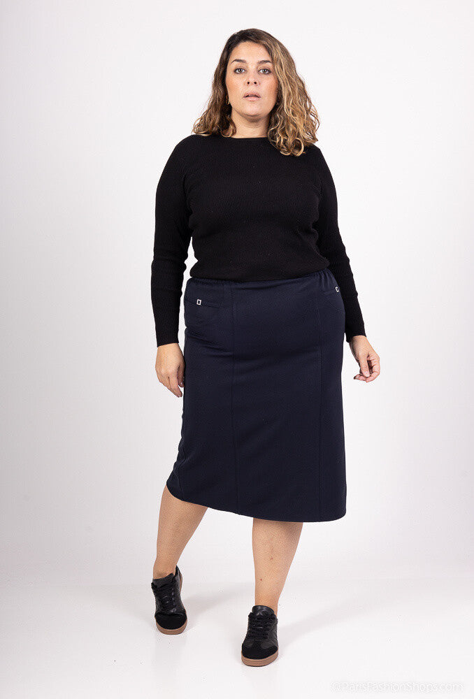 Lined Skirt i Stor Storlek