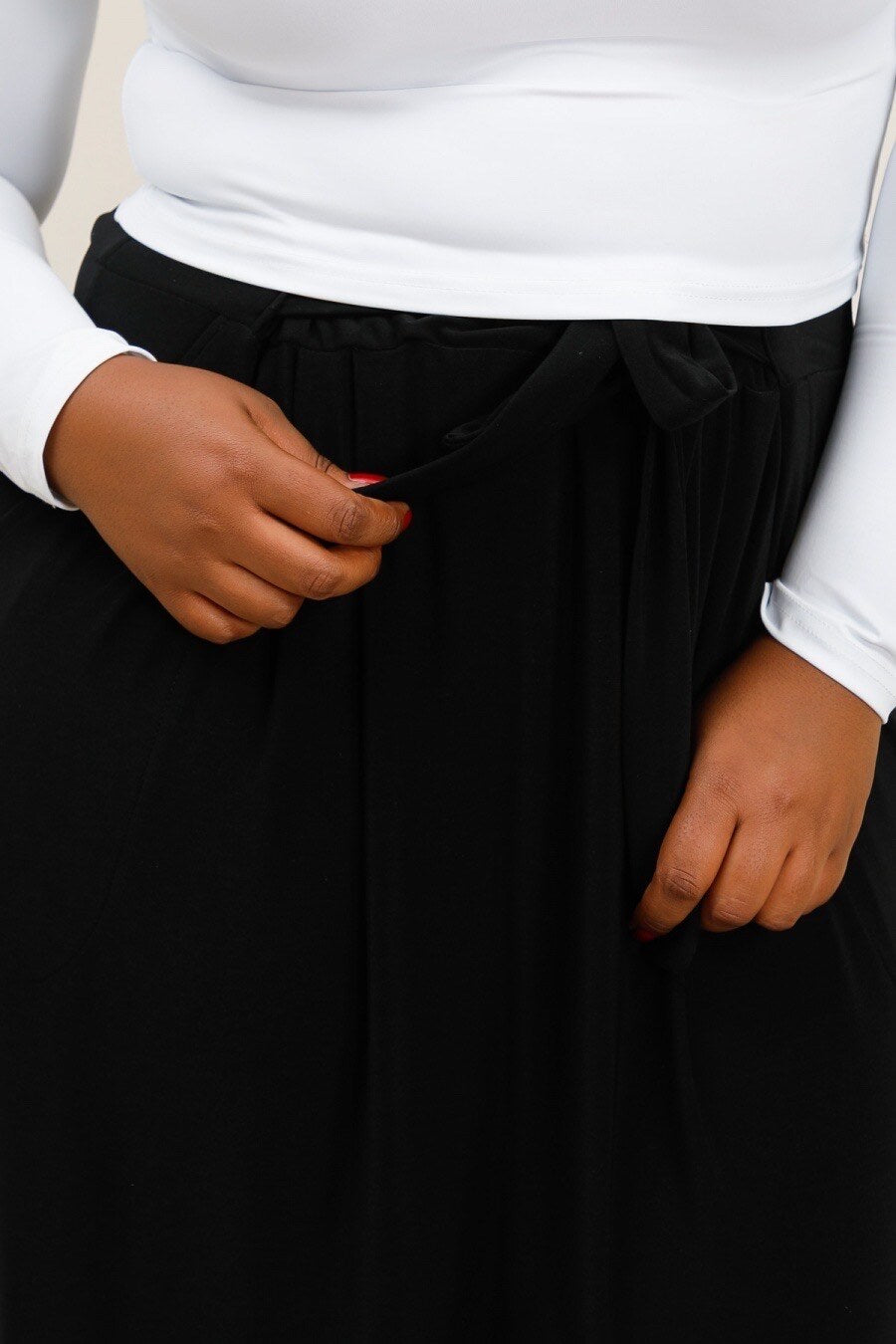 Plus size kjol i stor storlek